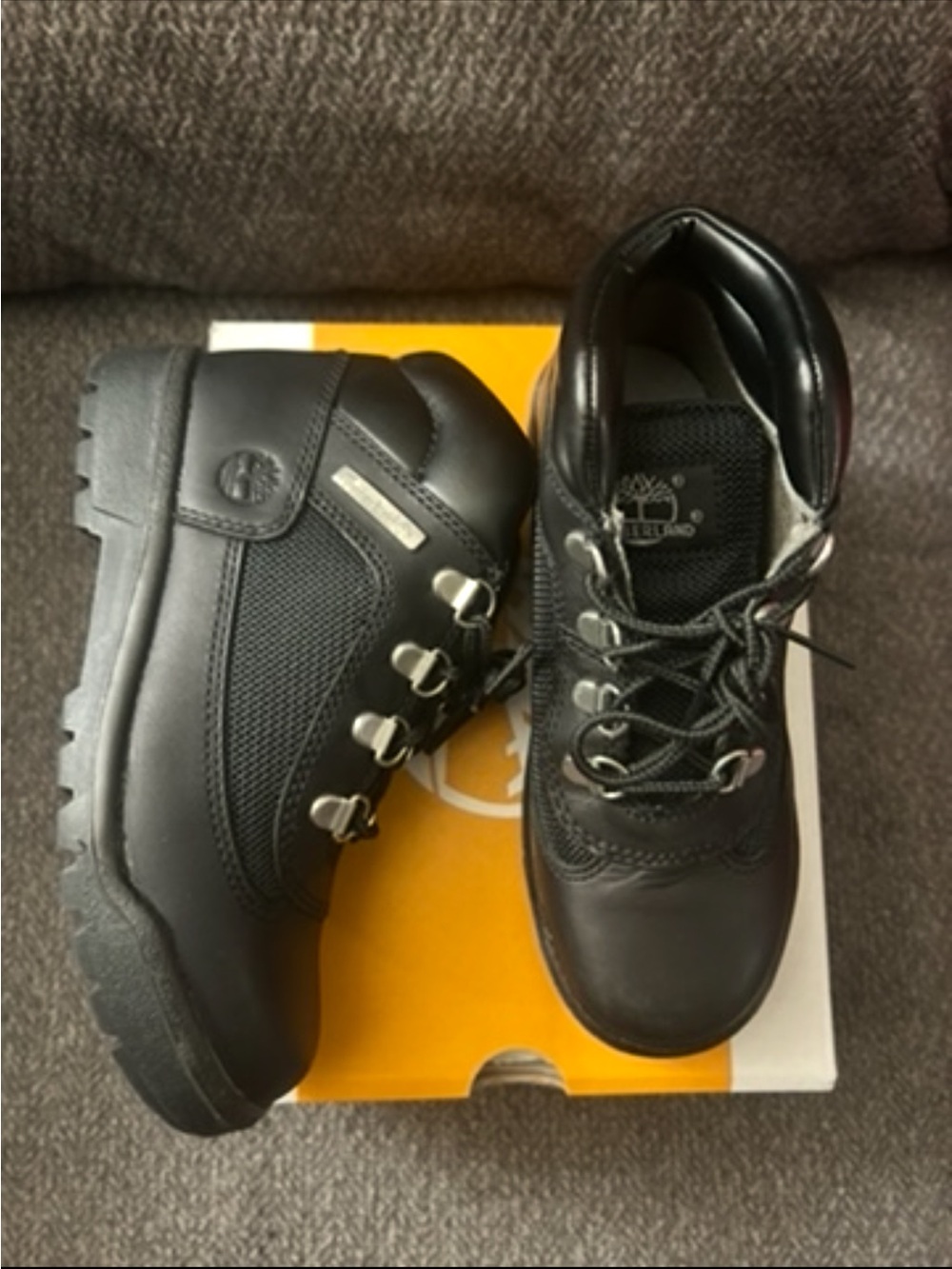 Timberland Boys  Black Hiking Boots